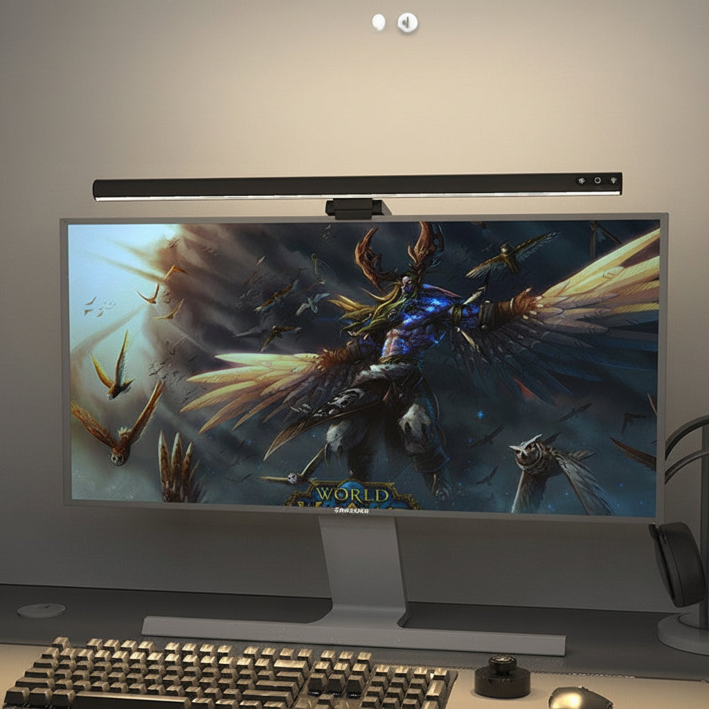 Adjustable LED Monitor Light with Remote Control