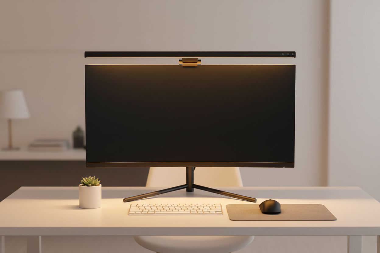 Adjustable LED Monitor Light with Remote Control