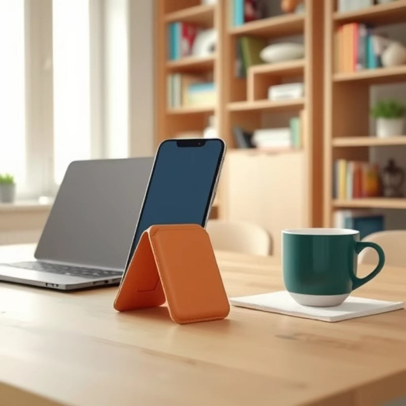 Magnetic Phone Wallet Stand - Slim MagSafe Card Holder (2-in-1)