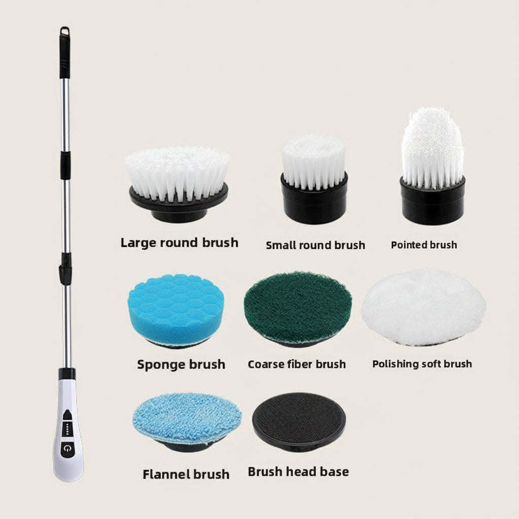 Electric Spin Scrubber - Cordless Power Cleaning Brush (7-in-1)