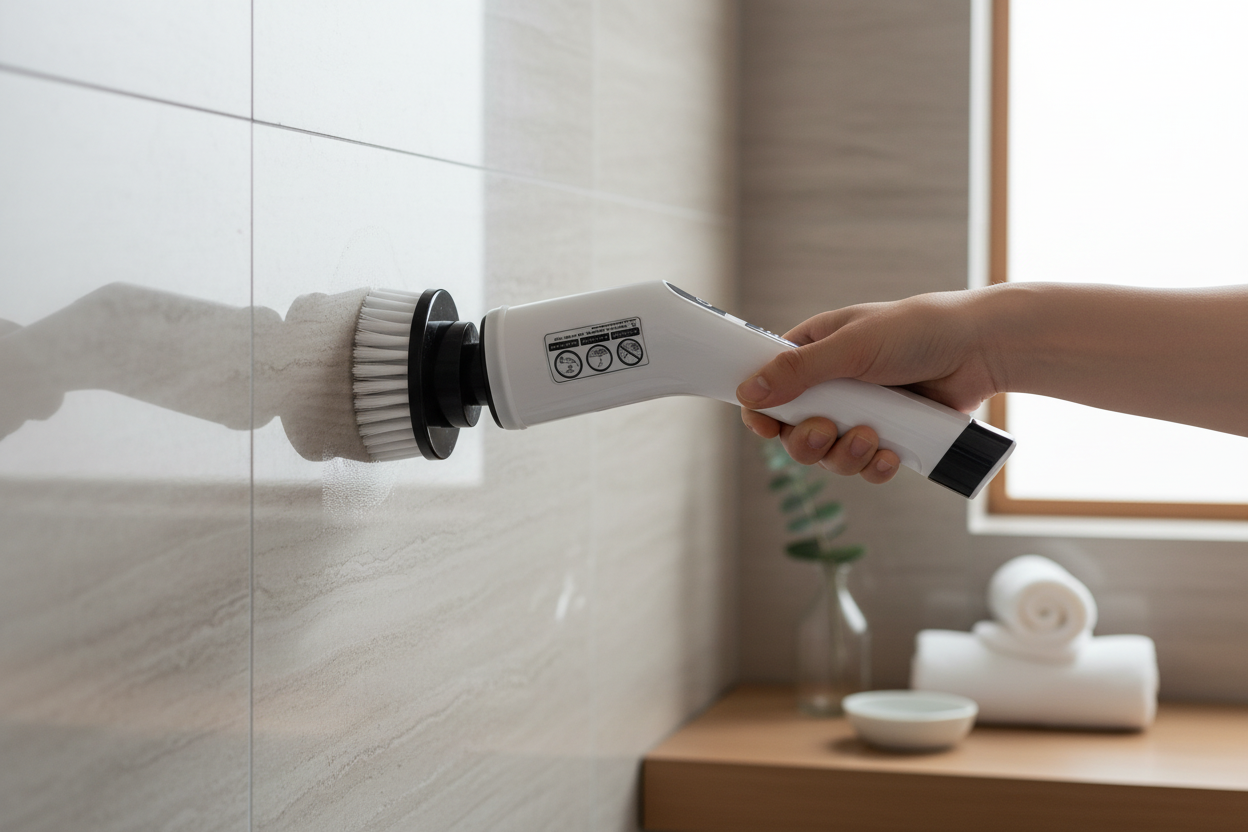 Electric Spin Scrubber – In Use